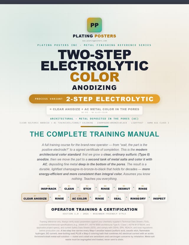Two-Step Electrolytic Color Anodizing — The Complete Training Manual — sample page 1