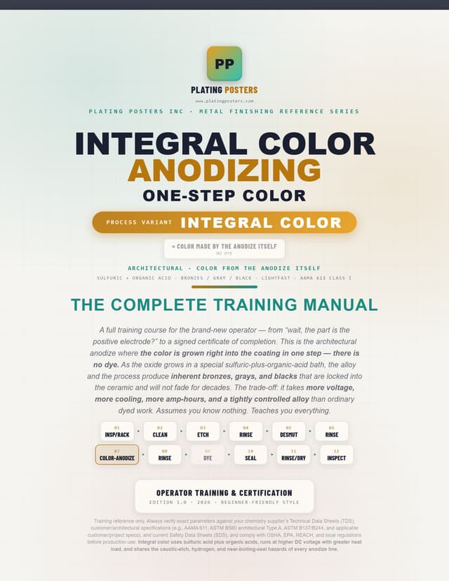 Integral Color Anodizing — The Complete Training Manual — sample page 1