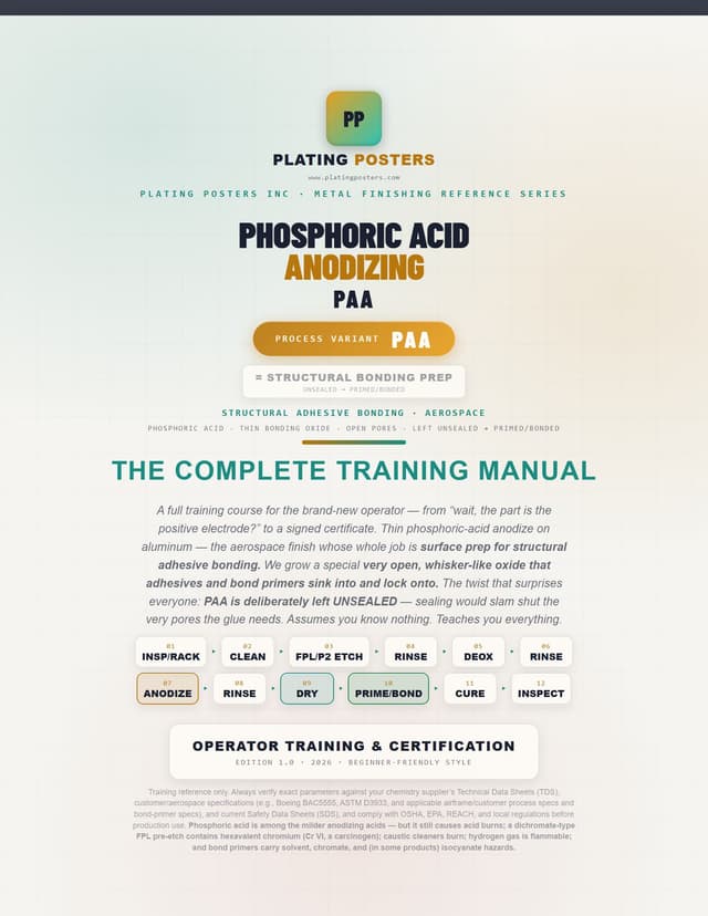 Phosphoric Acid Anodizing (PAA) — The Complete Training Manual — sample page 1