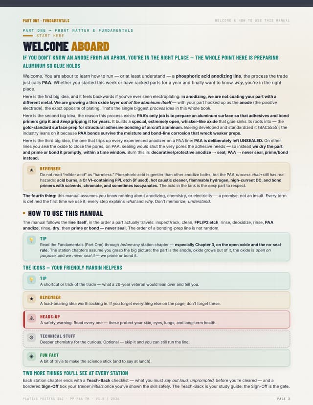 Phosphoric Acid Anodizing (PAA) — The Complete Training Manual — sample page 3