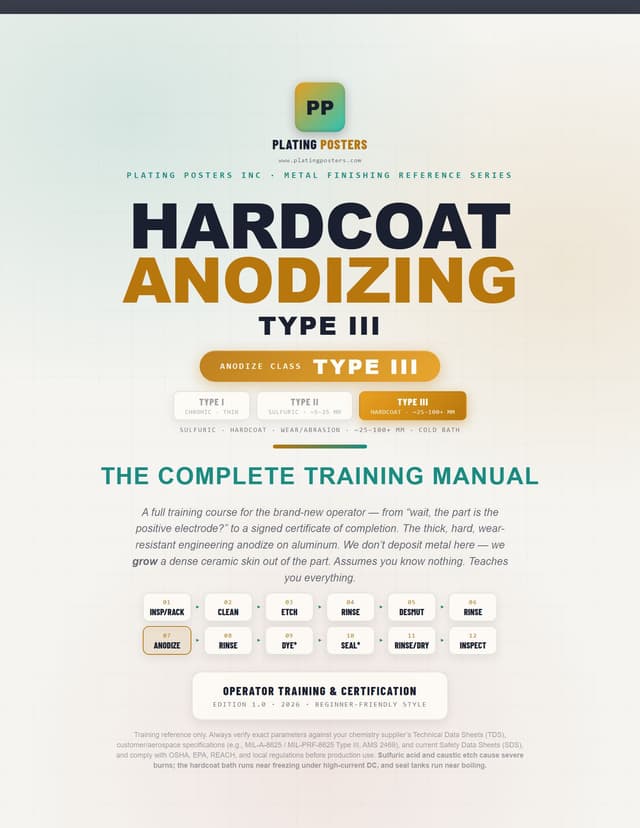 Hardcoat Anodizing (Type III) — The Complete Training Manual — sample page 1
