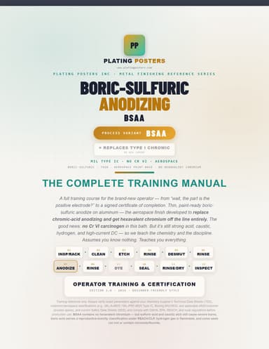 Boric-Sulfuric Anodizing (BSAA) Training Manual cover
