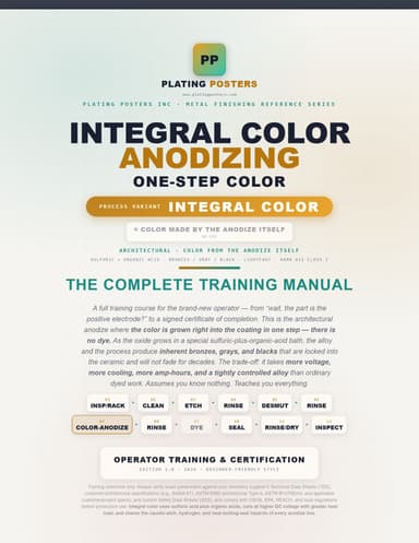 Integral Color Anodizing Training Manual cover