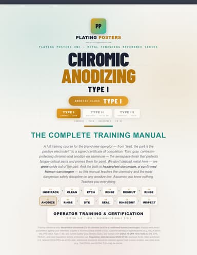 Chromic Acid Anodizing (Type I) Training Manual cover