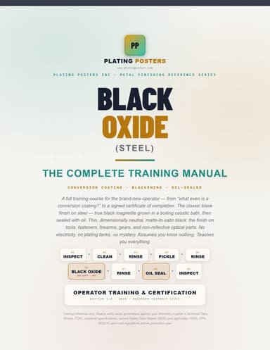 Black Oxide (Steel) Training Manual cover