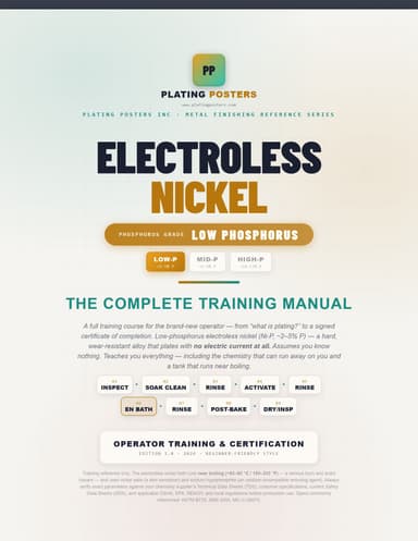 Electroless Nickel — Low Phosphorus Training Manual cover