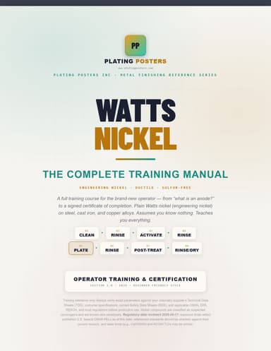 Watts Nickel Training Manual cover