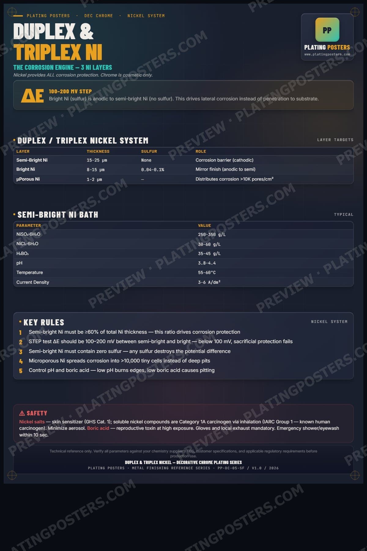 Dec Chrome — Duplex & Triplex Nickel poster preview