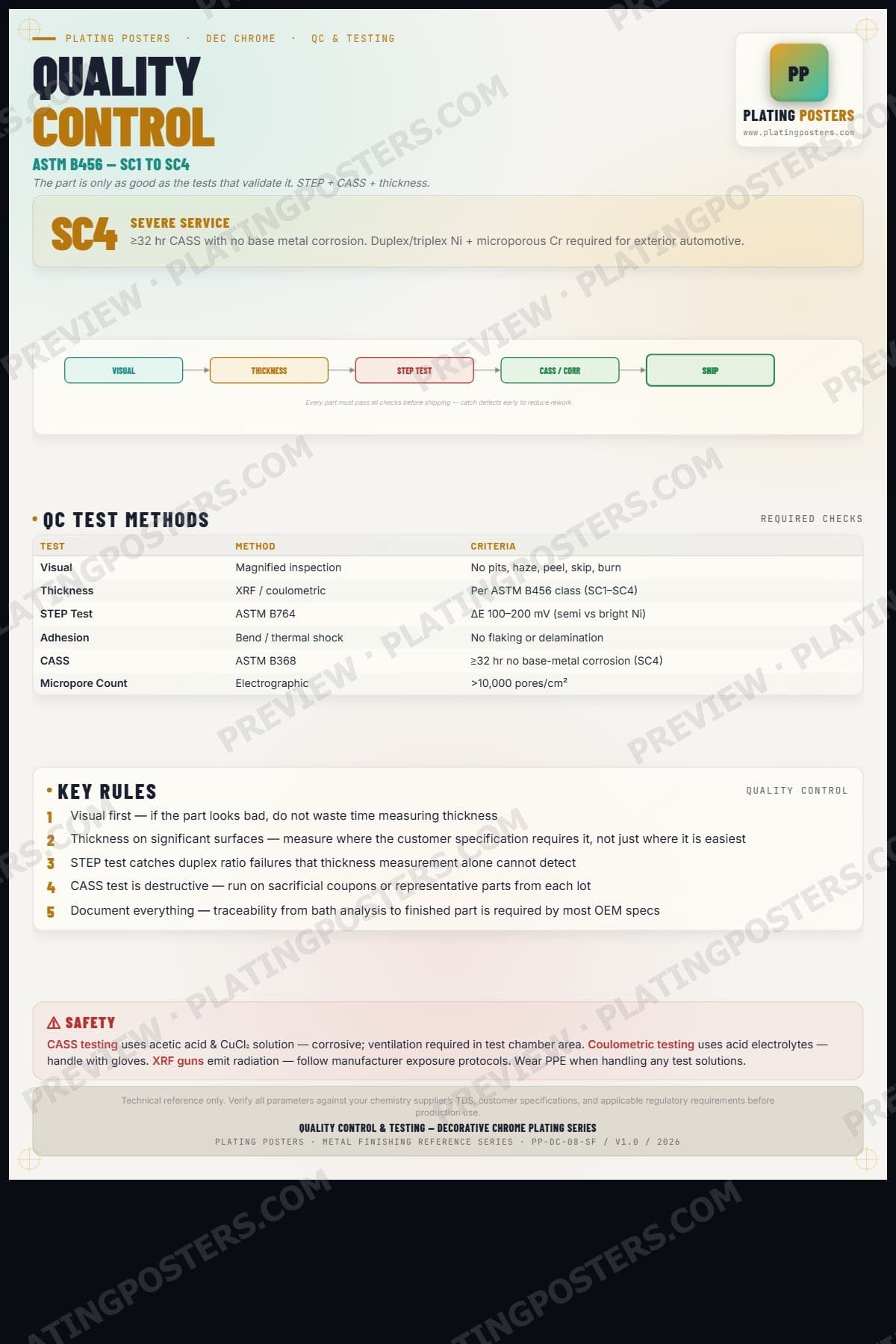 Dec Chrome — Quality Control & Testing — light edition