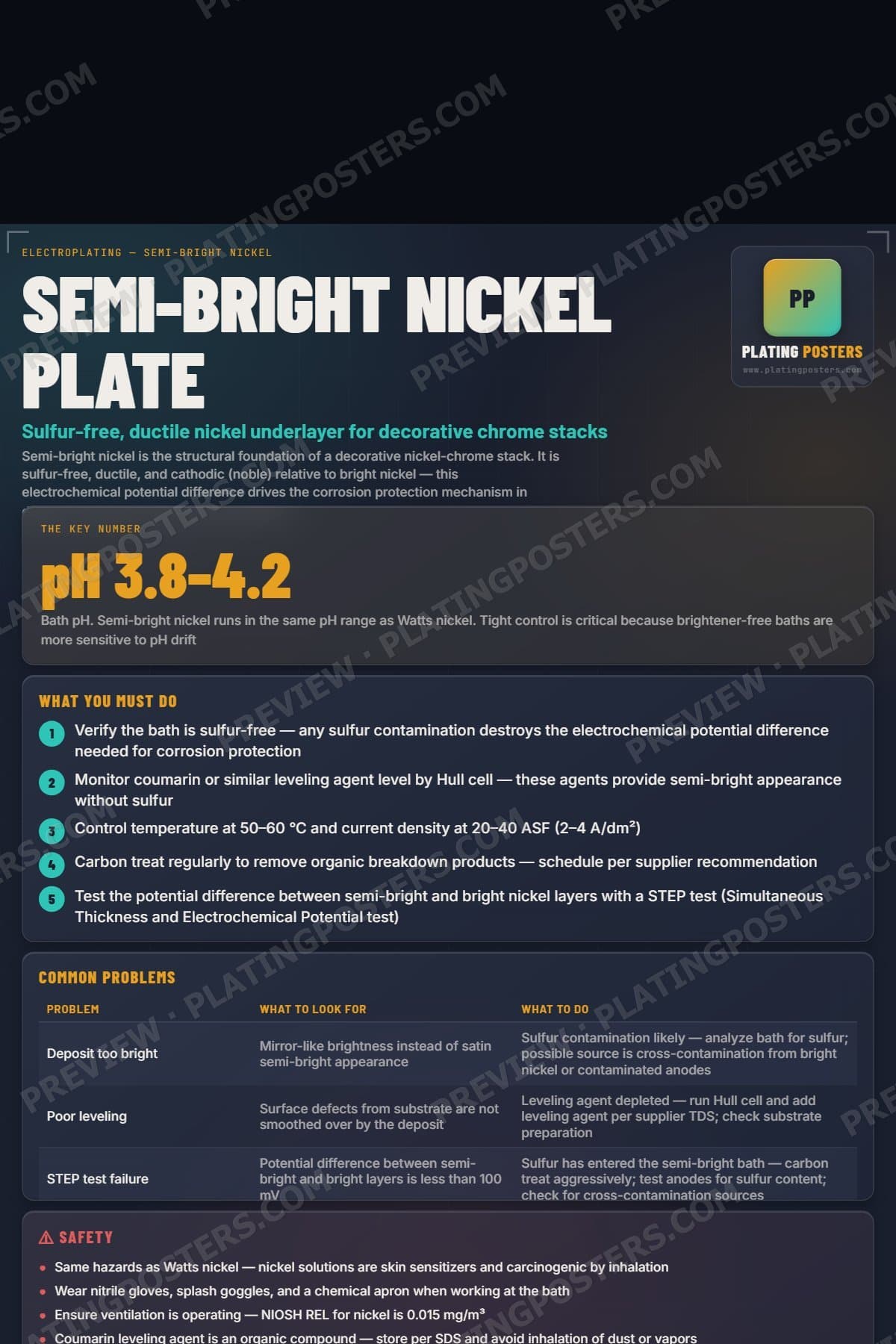 Semi-Bright Nickel Plate poster preview